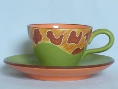 Tasse mit Teller (H ± 8 ø ± 10 cm)